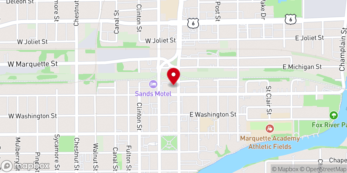 Map showing location of Living Hope Bible Church