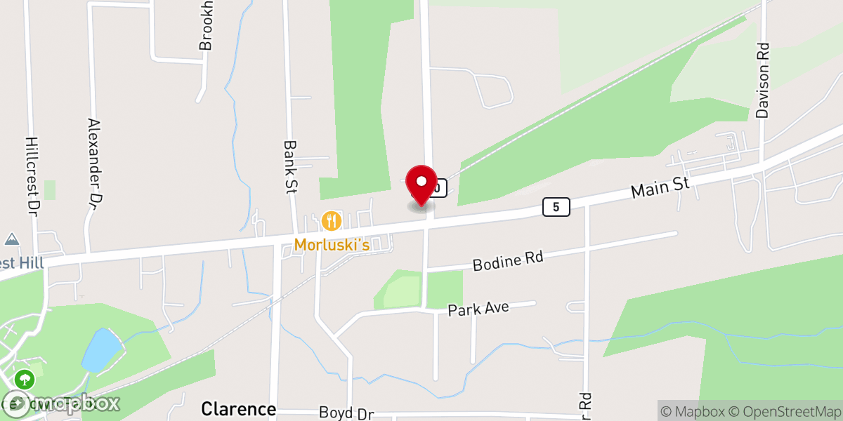 Map showing location of The Brickhall in The Hollow