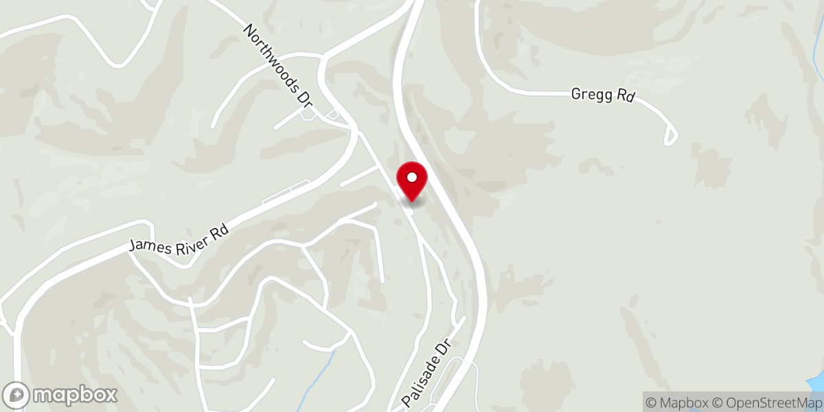 Map showing location of Ozark Mountain Assembly of God