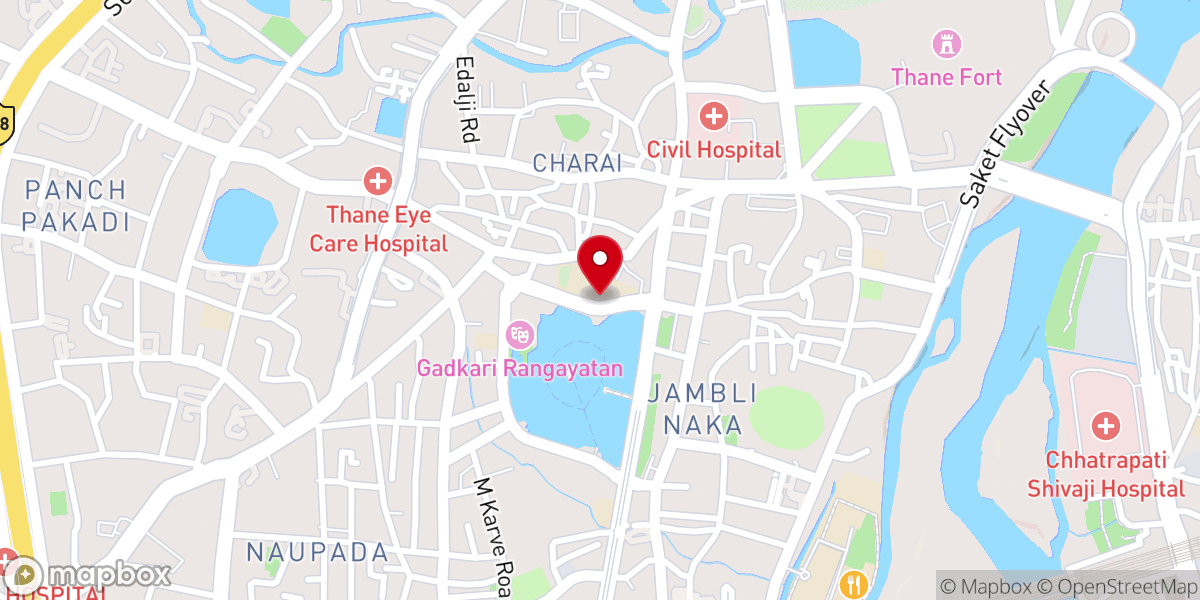 Map showing location of St. John the Baptist Church, Thane