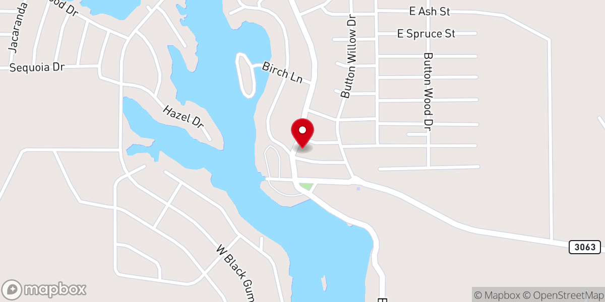 Map showing location of Wildwood Baptist Church