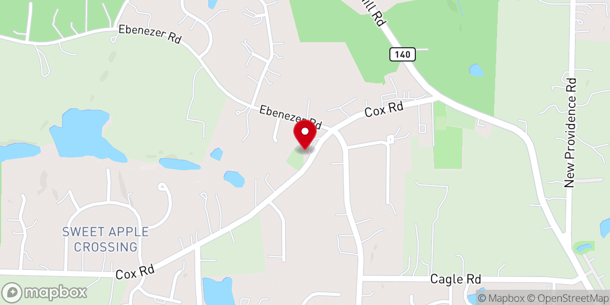 Map showing location of Union Primitive Baptist Church