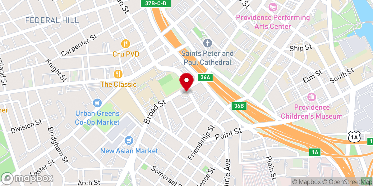 Map showing location of Renaissance Church