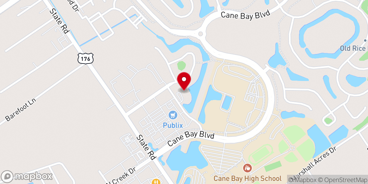 Map showing location of Church at Cane Bay