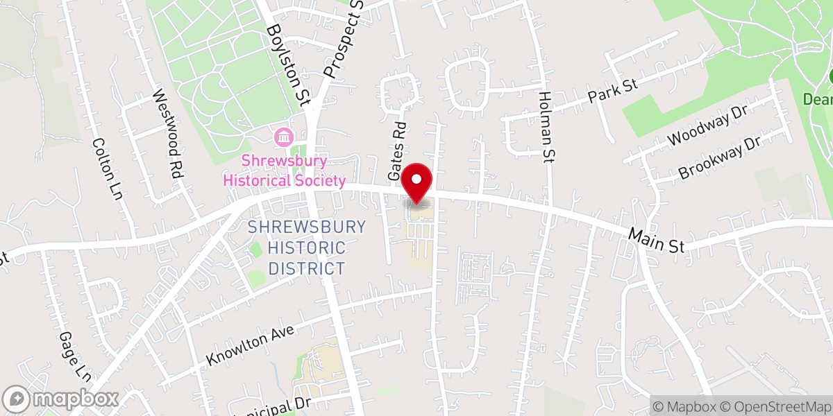 Map showing location of St Mary's Pastoral Center