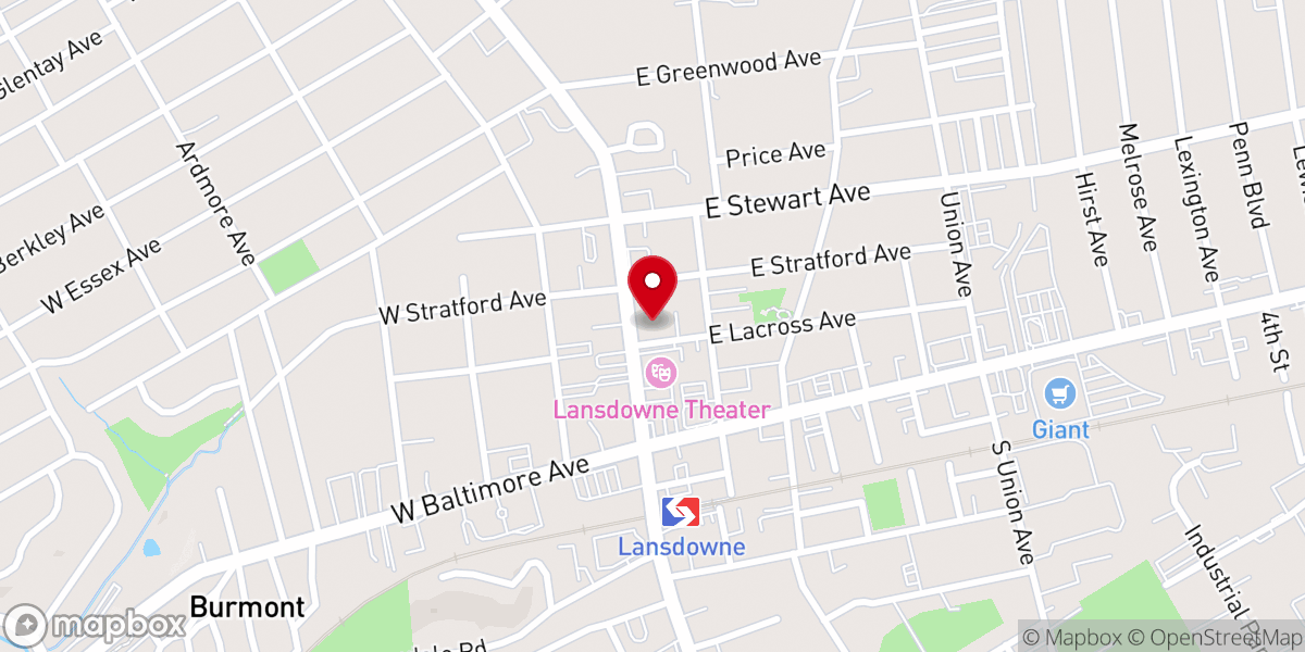 Map showing location of The Rock Community Baptist Church