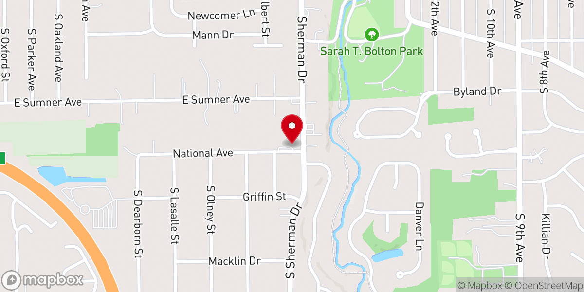 Map showing location of Cross Walk Community Church