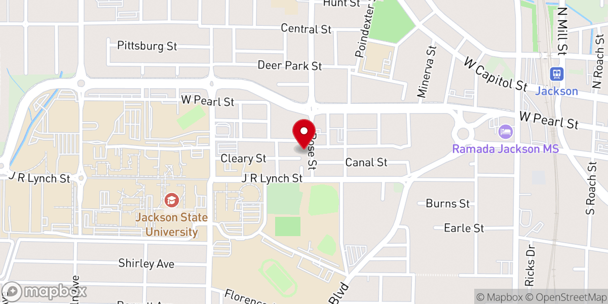 Map showing location of Pratt Memorial United Methodist Church