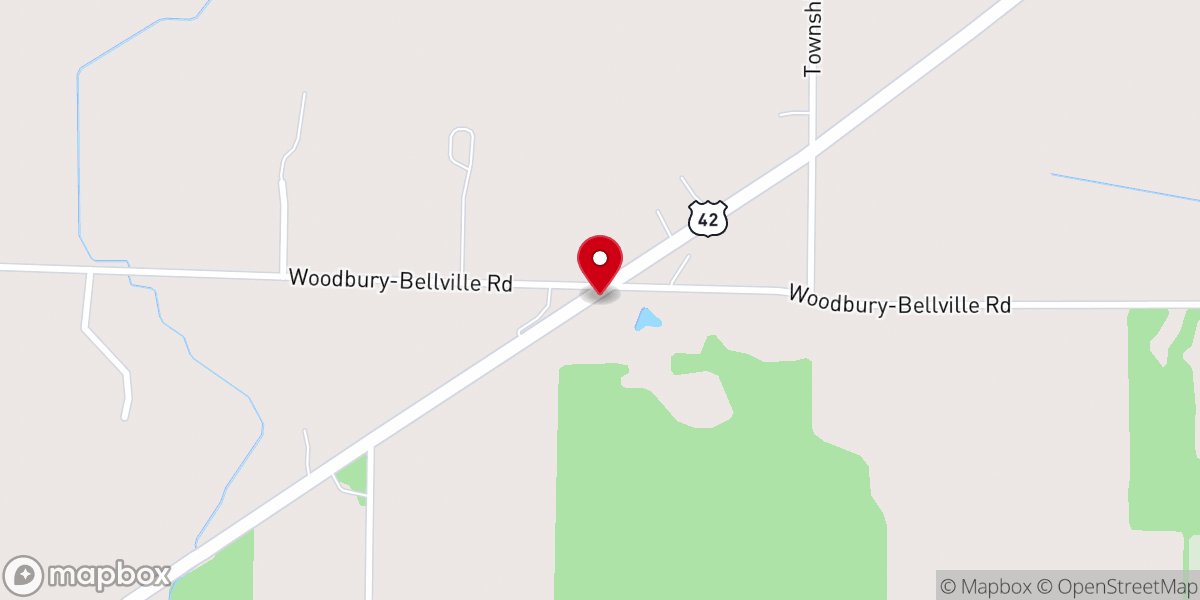 Map showing location of Pines Christian Church