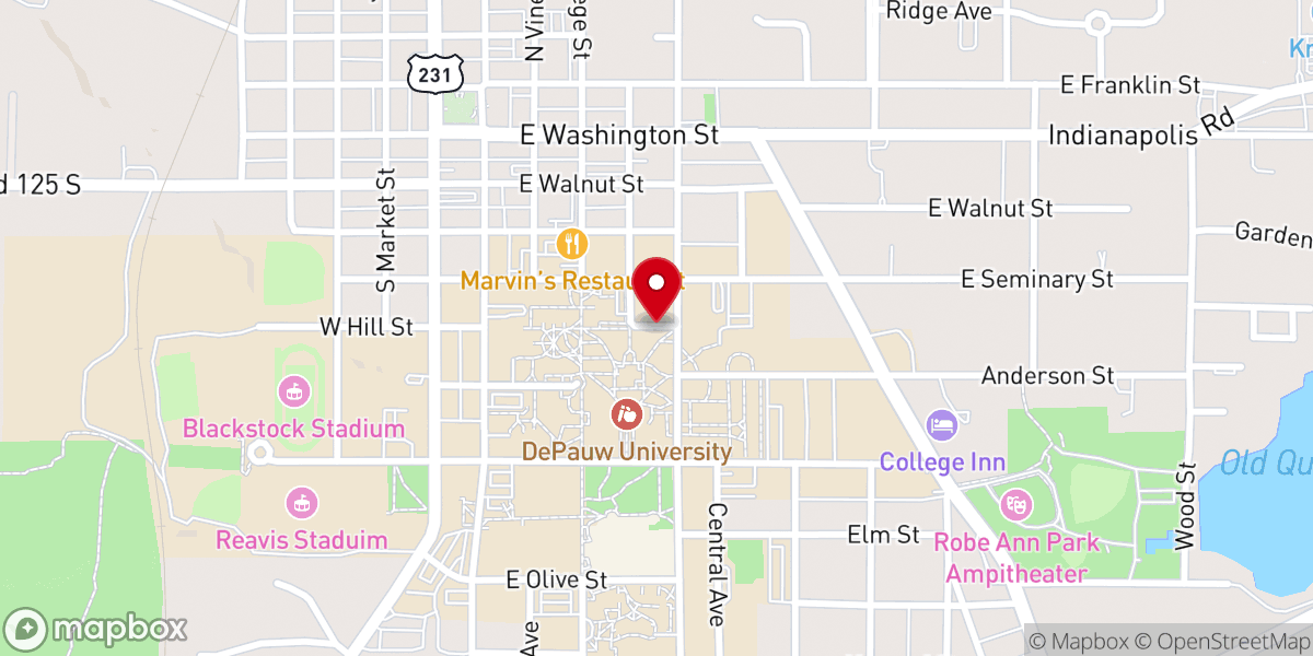 Map showing location of Gobin Memorial United Methodist