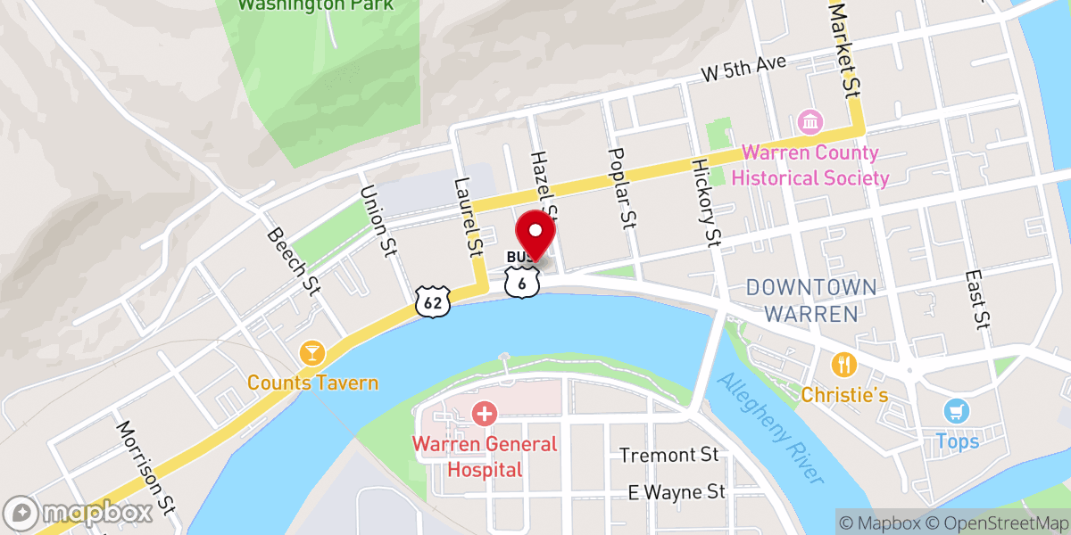 Map showing location of St Joseph Church