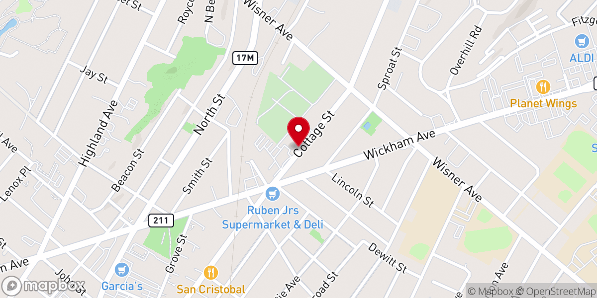 Map showing location of Saint Joseph's Roman Catholic Church