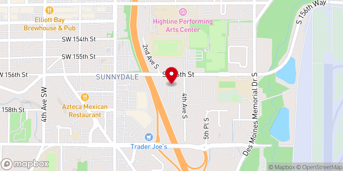Map showing location of Slavic Baptist Church