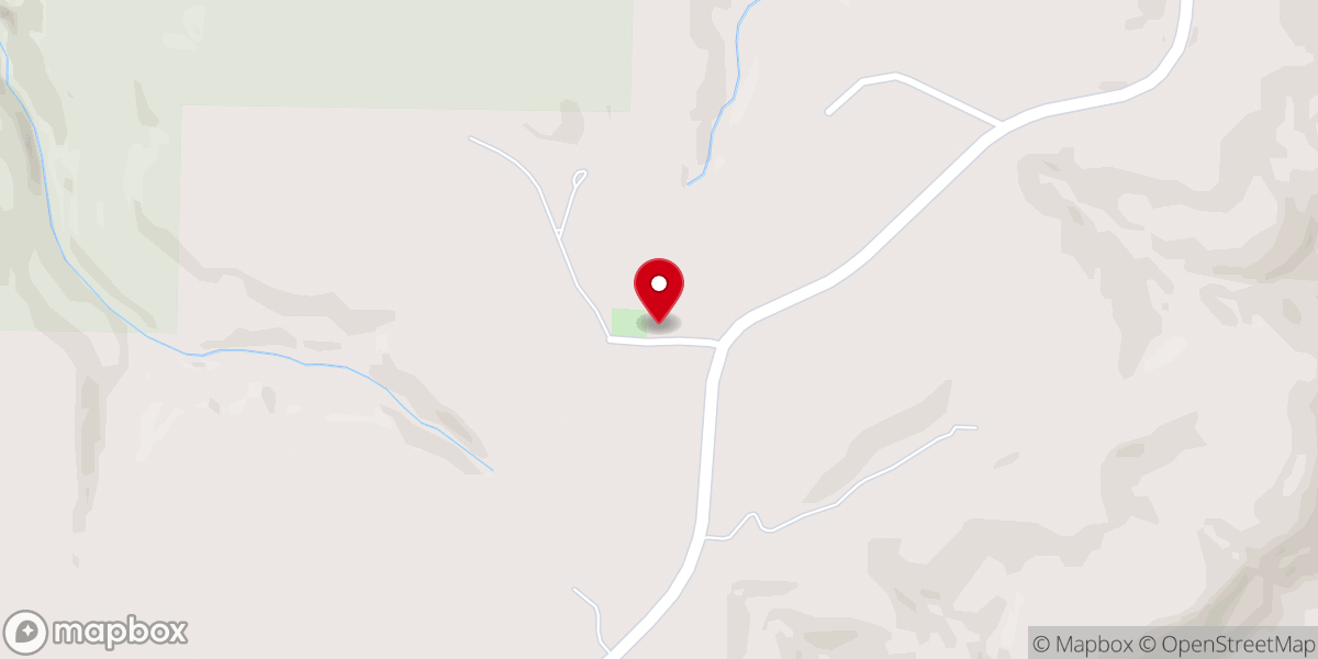 Map showing location of Cassville Church