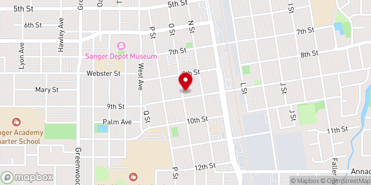 Map showing location of St. Mary's Parish Office-Rectory