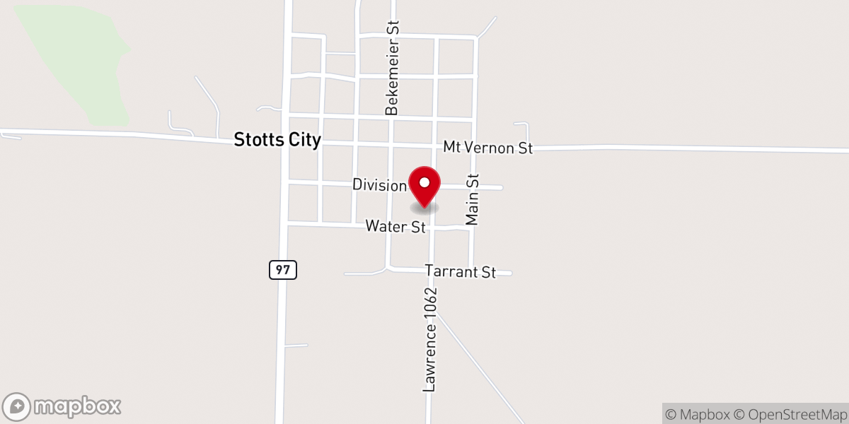 Map showing location of Baptist Church