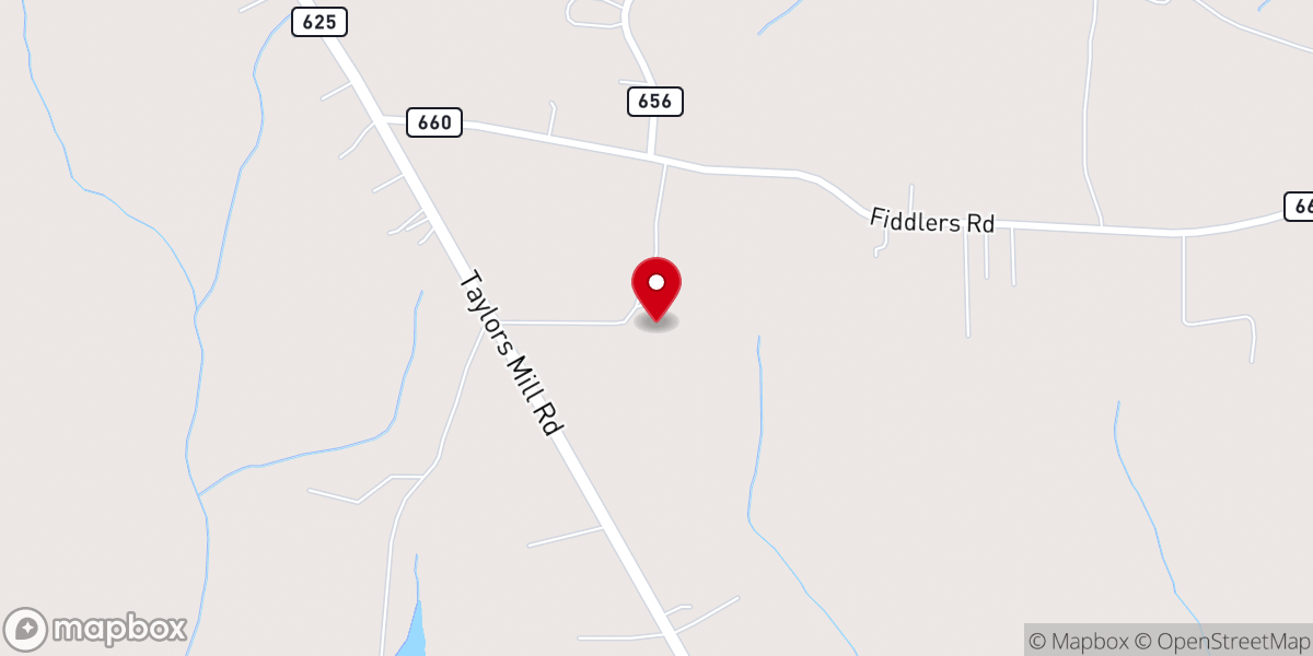 Map showing location of Antioch Missionary Baptist Church