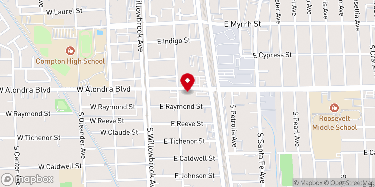 Map showing location of Greater New Jerusalem Community Church