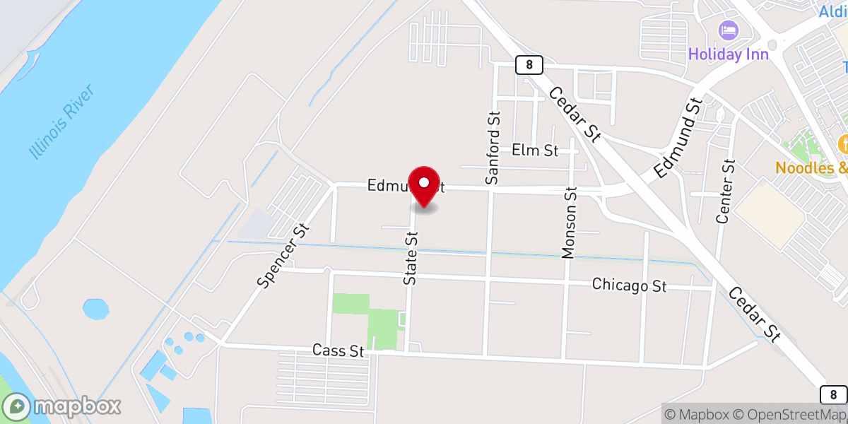 Map showing location of Community Worship Center