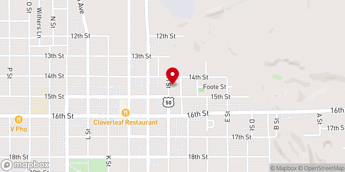 Map showing location of Men's Warming Center