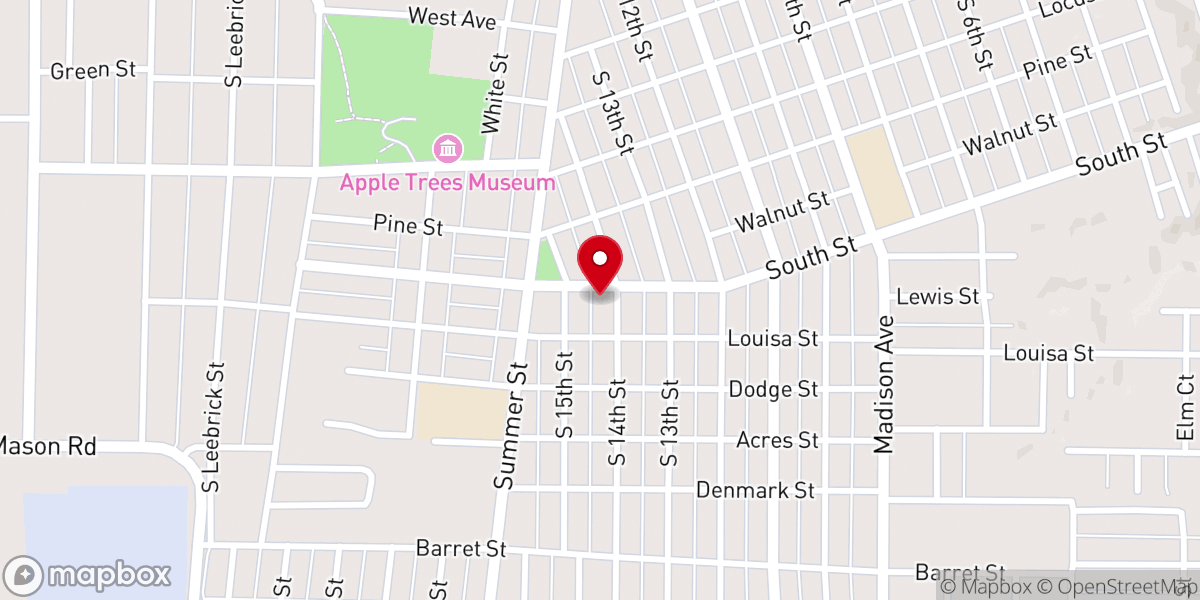 Map showing location of Saint Luke United Church of Christ