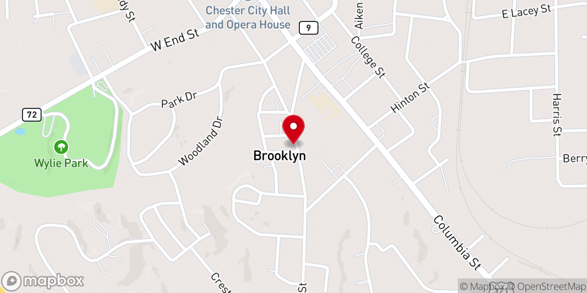 Map showing location of Brooklyn African Methodist Episcopal Church