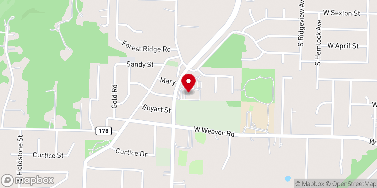Map showing location of The Catalyst Church