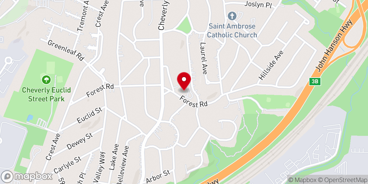 Map showing location of Christ Church Inc
