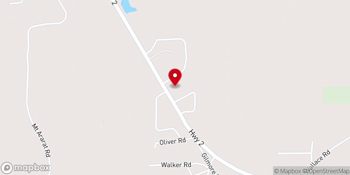 Map showing location of Paron Church