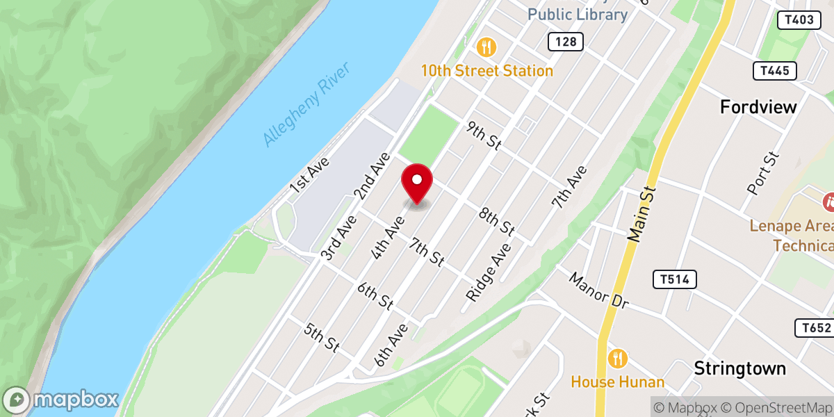 Map showing location of Christ Prince of Peace Parish (St. Mary's)