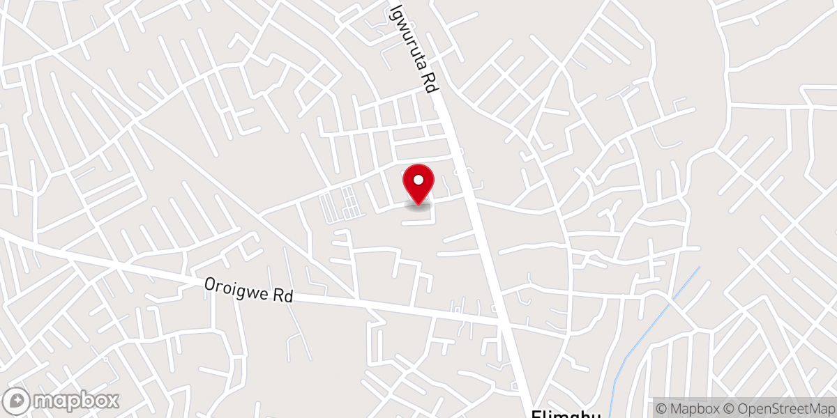 Map showing location of Living Word Baptist Church, New Canaan Estate, Atali