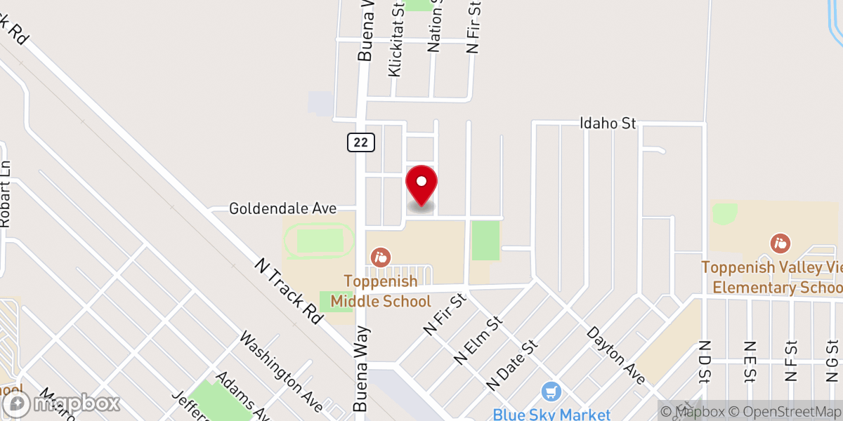 Map showing location of Calvary Bible Church