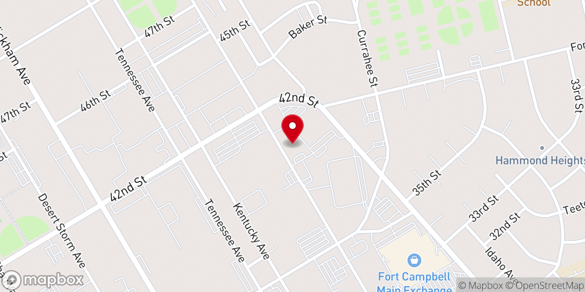 Map showing location of Chaplain Family Life Center