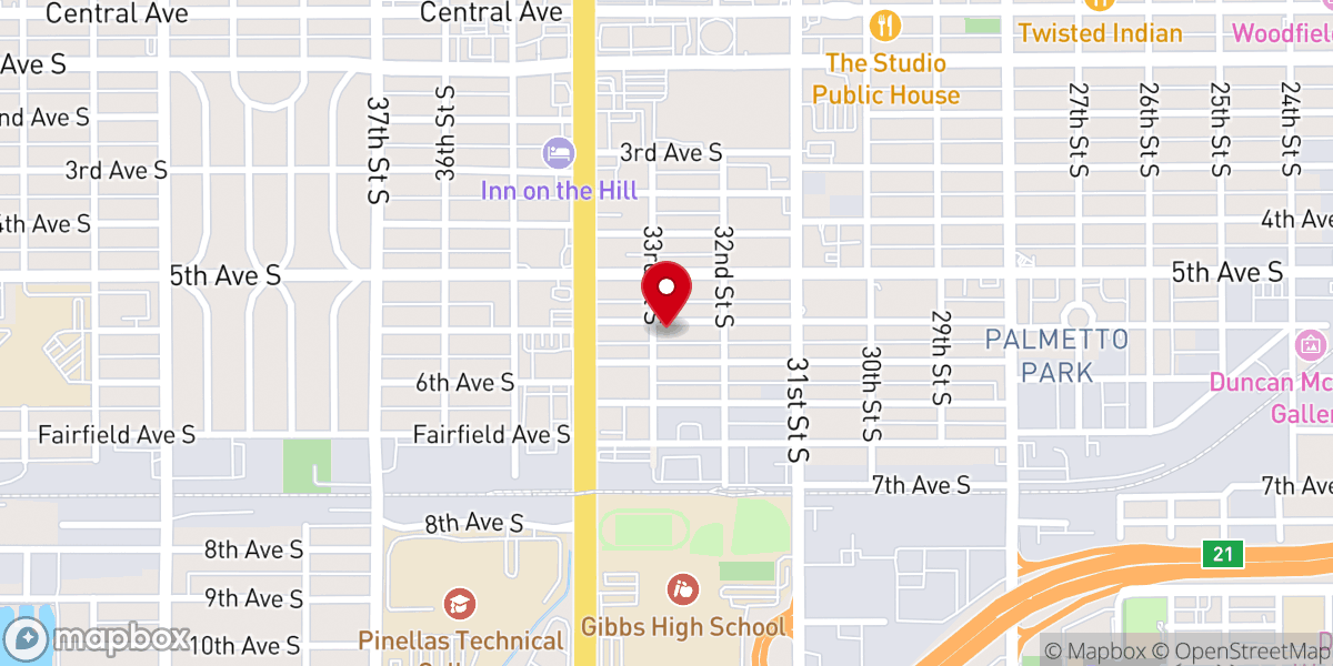 Map showing location of Greater St Paul Mssnry Baptist