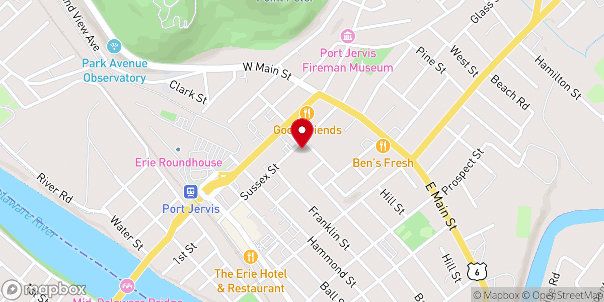 Map showing location of Drew United Methodist Church
