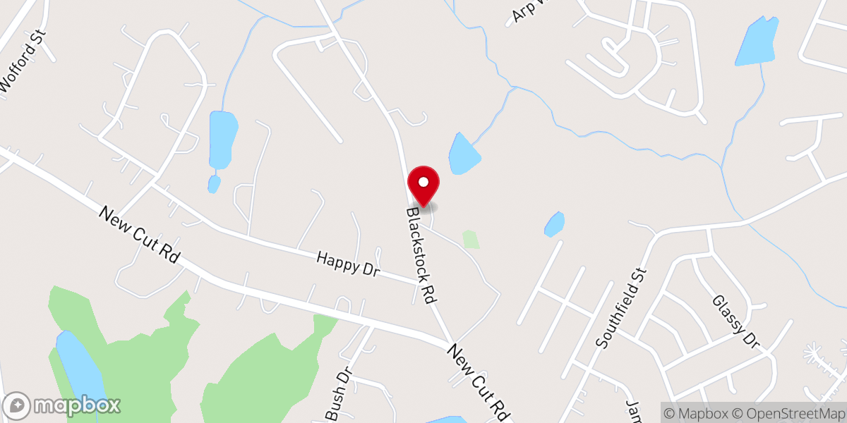 Map showing location of Shiloh Church