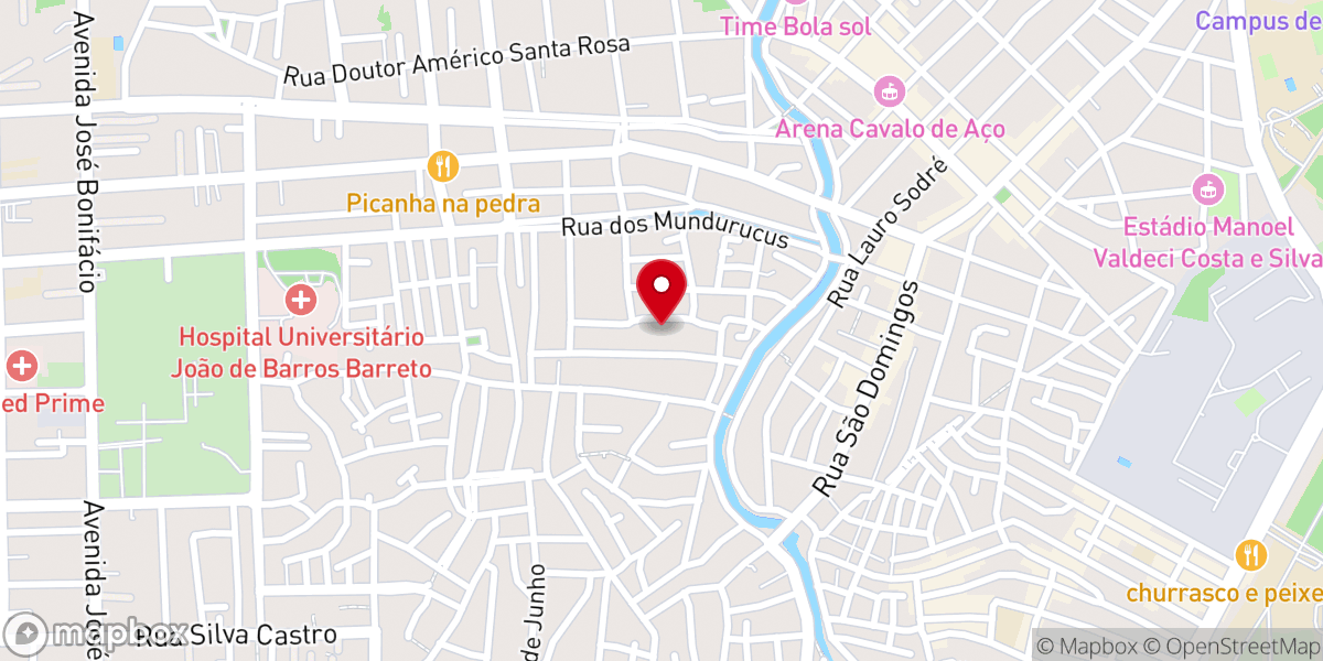 Map showing location of Paróquia Santo Antônio do Tucunduba