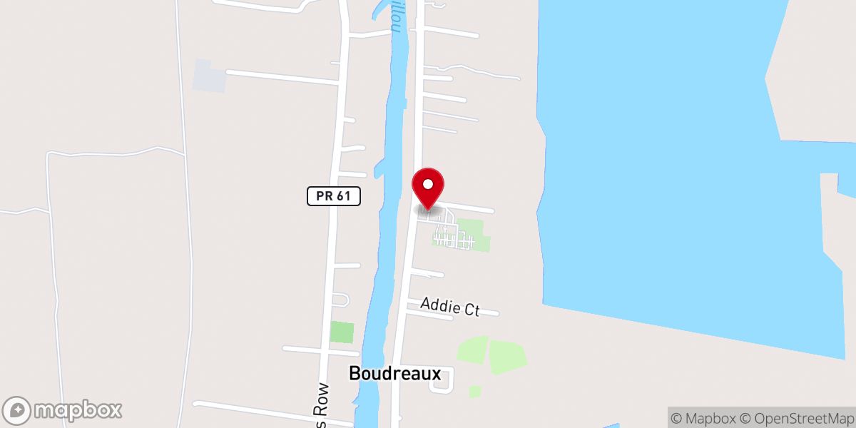 Map showing location of Holy Family Catholic Church