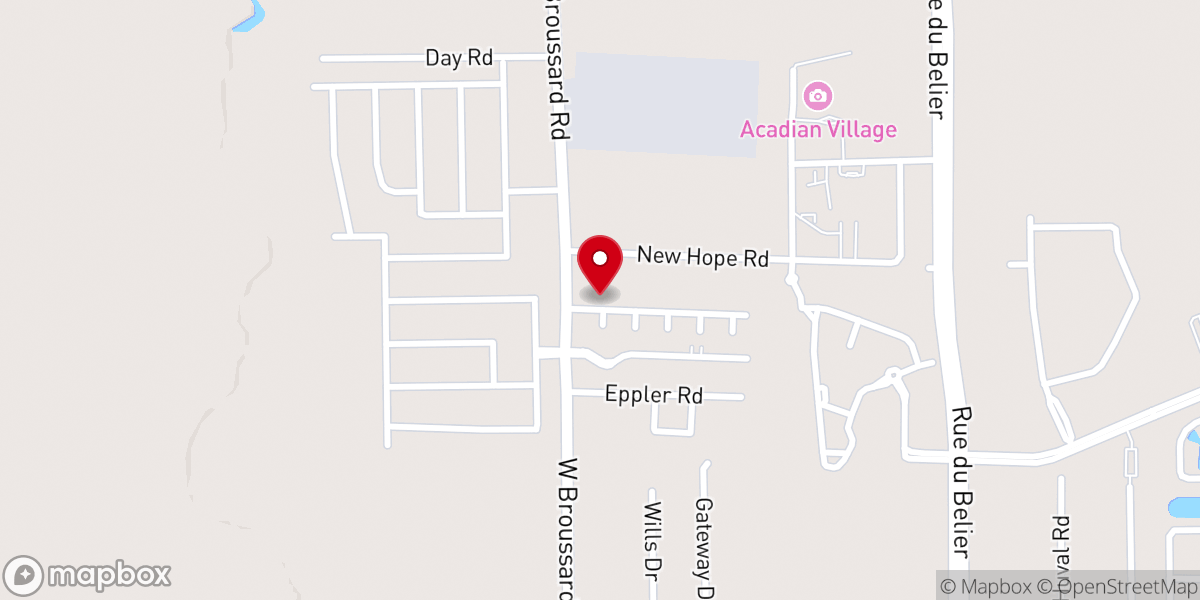 Map showing location of Gospel Light Baptist Church