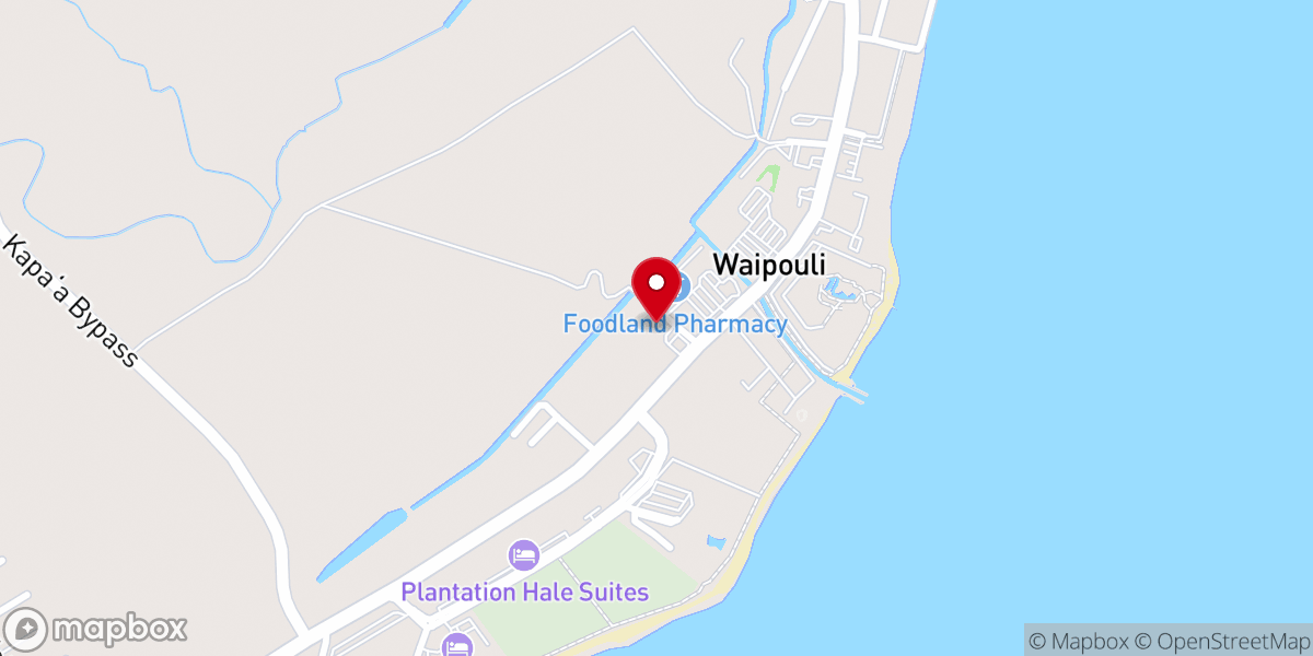 Map showing location of Ohana Christian Fellowship