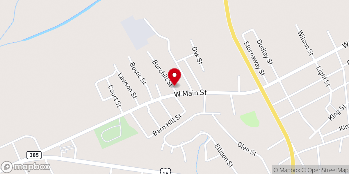 Map showing location of Free Spirit Holiness Church