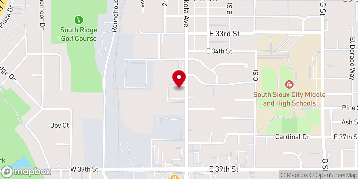 Map showing location of First Lutheran ELCA