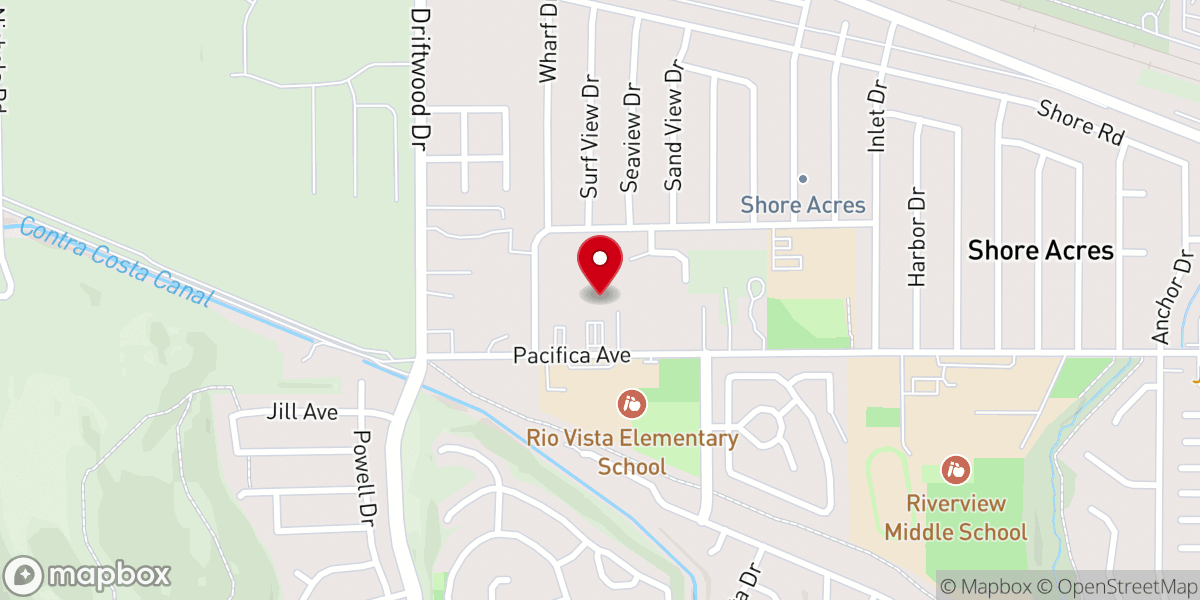 Map showing location of Delta Baptist Church