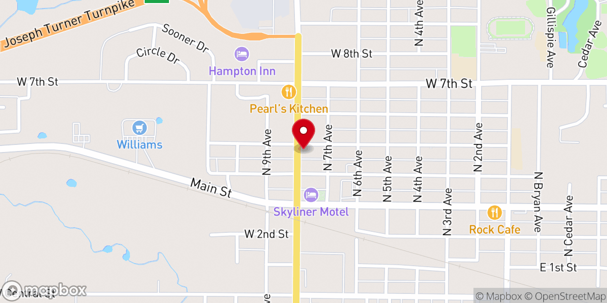 Map showing location of St. Louis Catholic Church
