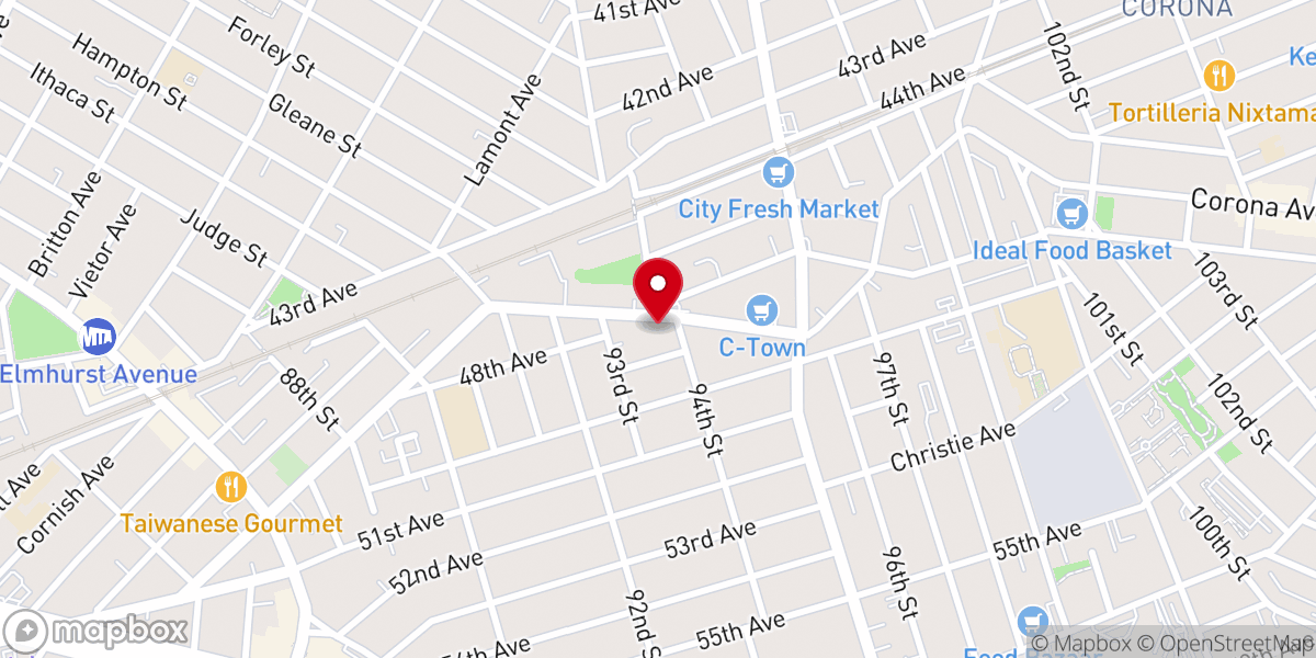 Map showing location of Iglesia Vida en Cristo