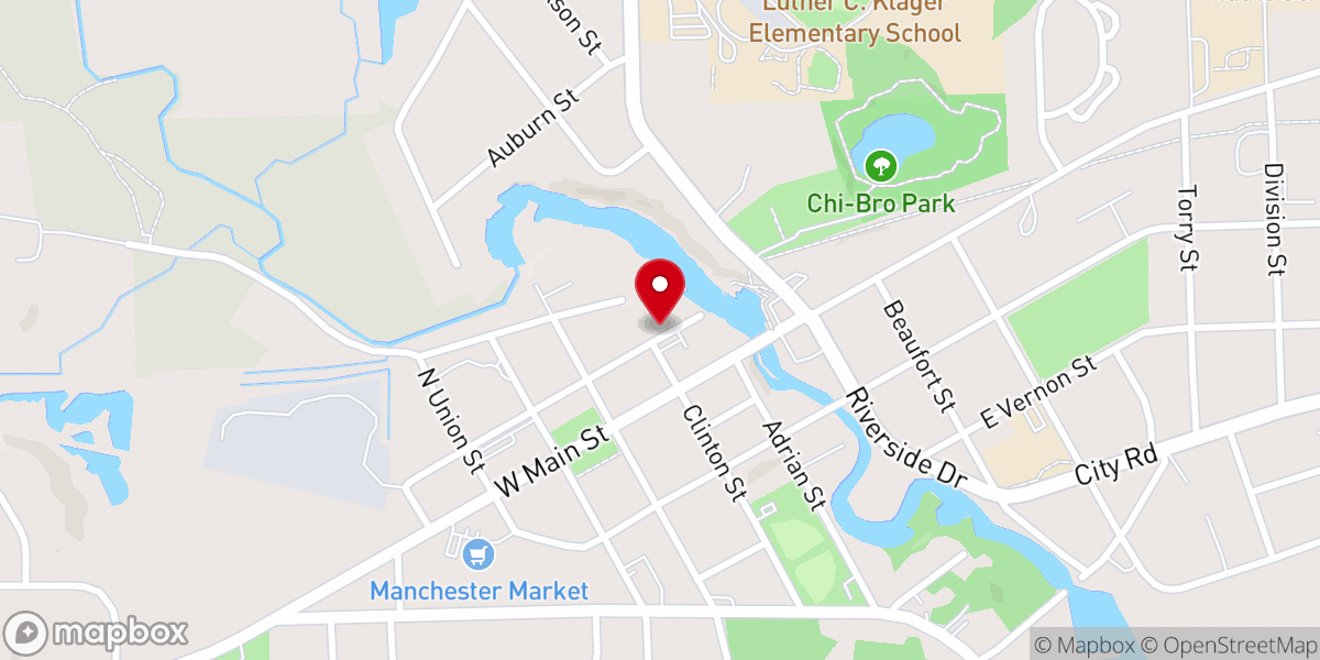 Map showing location of ST MARY PARISH CENTER