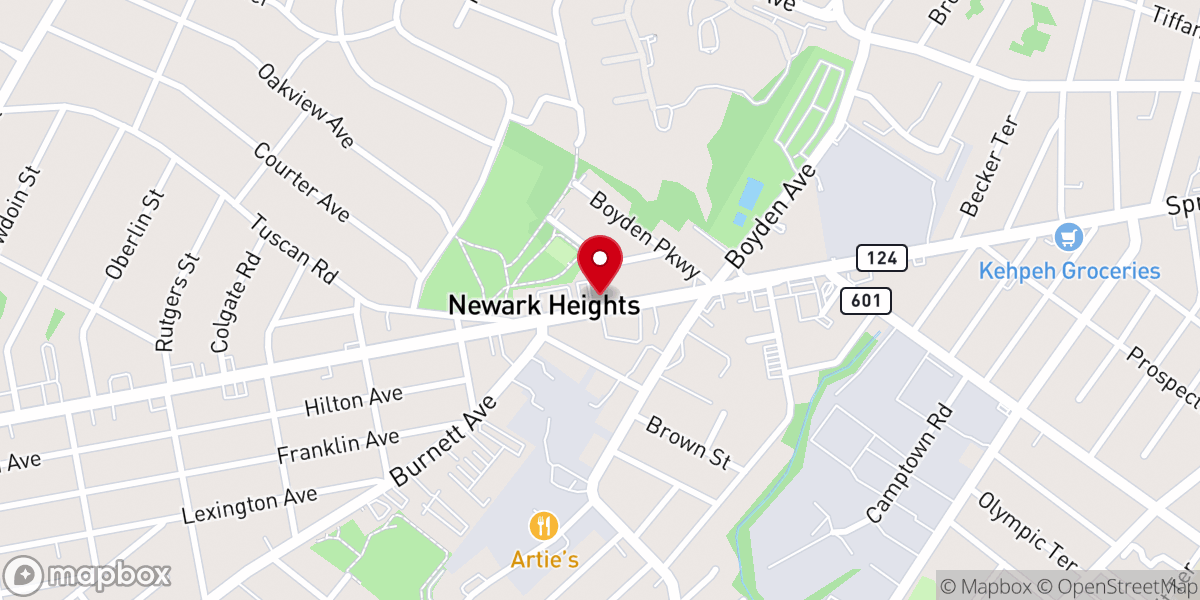 Map showing location of Hilton United Methodist Church
