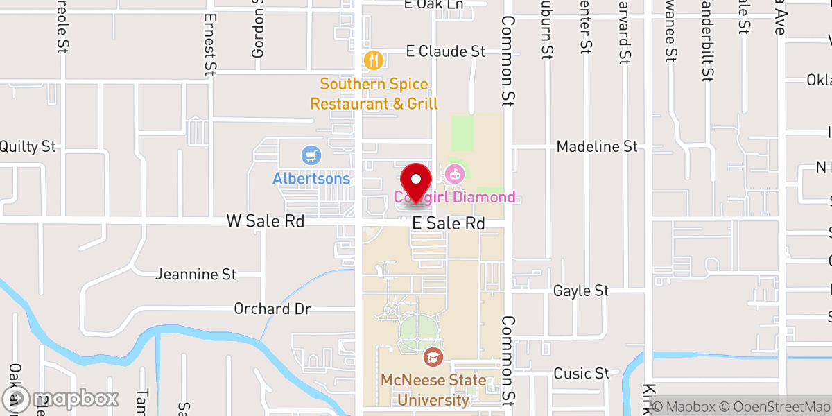 Map showing location of Saint Andrew Presbyterian Church