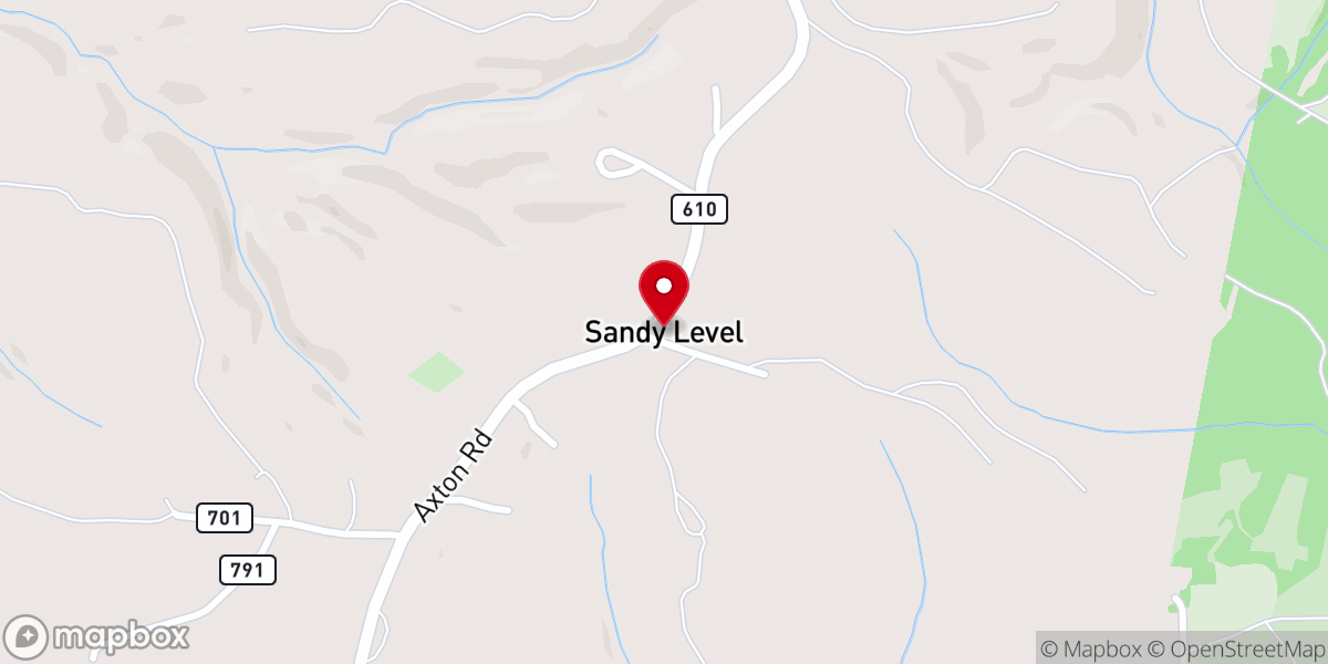 Map showing location of Sandy Level