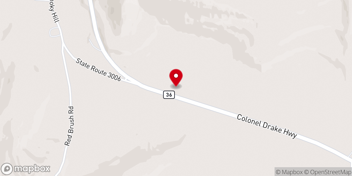 Map showing location of Tionesta Alliance Church